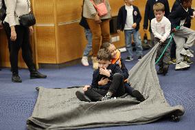 NO TABLOIDS - Princess Charlene at the Grimaldi Forum - Monaco