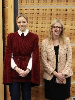 NO TABLOIDS - Princess Charlene at the Grimaldi Forum - Monaco