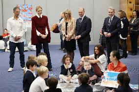 NO TABLOIDS - Princess Charlene at the Grimaldi Forum - Monaco