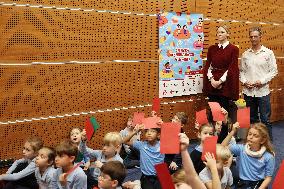 NO TABLOIDS - Princess Charlene at the Grimaldi Forum - Monaco