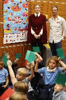 NO TABLOIDS - Princess Charlene at the Grimaldi Forum - Monaco