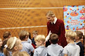 NO TABLOIDS - Princess Charlene at the Grimaldi Forum - Monaco