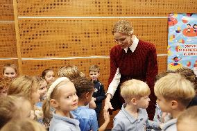 NO TABLOIDS - Princess Charlene at the Grimaldi Forum - Monaco