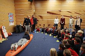 NO TABLOIDS - Princess Charlene at the Grimaldi Forum - Monaco