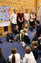 NO TABLOIDS - Princess Charlene at the Grimaldi Forum - Monaco