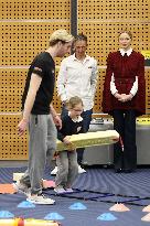 NO TABLOIDS - Princess Charlene at the Grimaldi Forum - Monaco