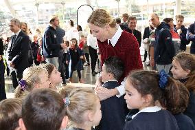 NO TABLOIDS - Princess Charlene at the Grimaldi Forum - Monaco