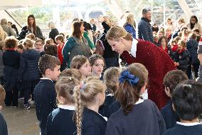 NO TABLOIDS - Princess Charlene at the Grimaldi Forum - Monaco