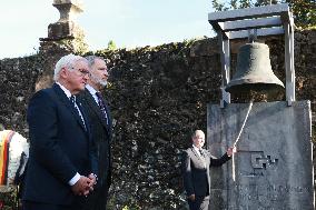 Steinmeier and King Felipe VI At Gernika Cemetery - Spain