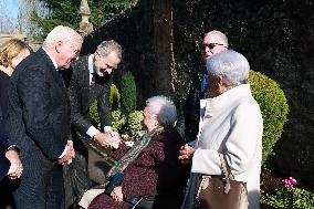Steinmeier and King Felipe VI At Gernika Cemetery - Spain