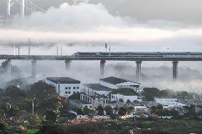 Panzhou-Xingyi High-speed Railway Inauguration - China