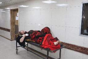 Wounded At Hospital Following Israeli Strikes - Syria