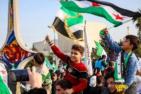 Syrians Celebrate Anniversary of Bashar al-Assad’s Fall - Damascus