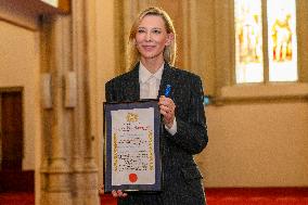 Cate Blanchett Receives Freedom of the City of London - UK