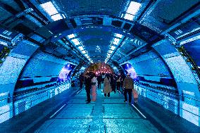 Underground Passage 3D Footage