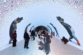 Underground Passage 3D Footage