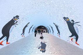 Underground Passage 3D Footage