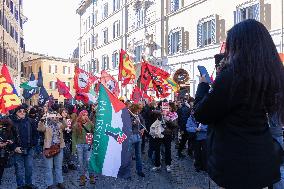General Strike in Italy - Rome