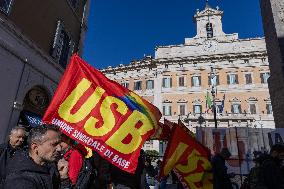 General Strike in Italy - Rome