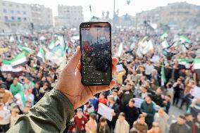 Syrians Demonstrate For National Unity - Idlib