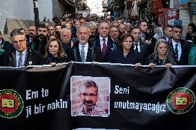Turkish Lawyers March For Slain Colleague - Diyarbakir