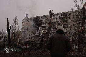 Russia Massively Attacked Kyiv With Drones And Missiles - Ukraine