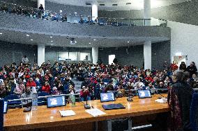Conference with Greta Thunberg and Francesca Albanese - Rome