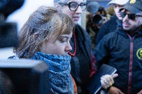 Conference with Greta Thunberg and Francesca Albanese - Rome