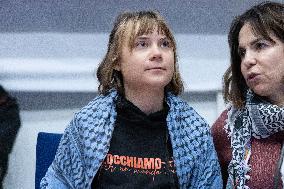 Conference with Greta Thunberg and Francesca Albanese - Rome