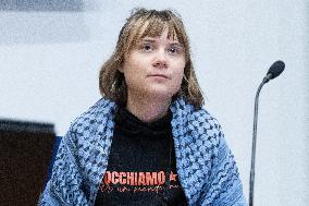 Conference with Greta Thunberg and Francesca Albanese - Rome