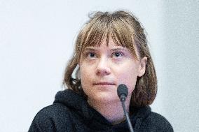 Conference with Greta Thunberg and Francesca Albanese - Rome