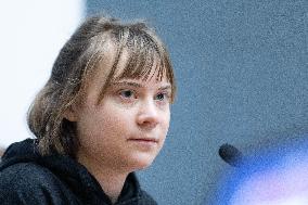 Conference with Greta Thunberg and Francesca Albanese - Rome