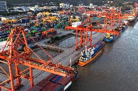 Qingzhou Container Terminal in Fuzhou