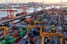 Qingzhou Container Terminal in Fuzhou