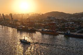 Qingzhou Container Terminal in Fuzhou