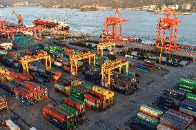 Qingzhou Container Terminal in Fuzhou