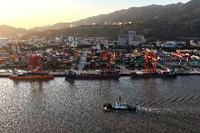 Qingzhou Container Terminal in Fuzhou