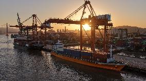 Qingzhou Container Terminal in Fuzhou