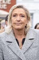 Marine Le Pen At Carvin Market for RN 2026 Municipal Campaign - Hauts-de-France
