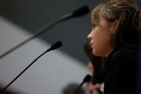 Conference with Greta Thunberg and Francesca Albanese - Rome