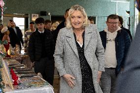 Marine Le Pen at the Drocourt Christmas Market for RN 2026 Municipal Campaign - Hauts-de-France