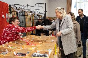 Marine Le Pen at the Drocourt Christmas Market for RN 2026 Municipal Campaign - Hauts-de-France