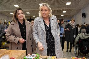 Marine Le Pen at the Drocourt Christmas Market for RN 2026 Municipal Campaign - Hauts-de-France