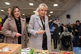 Marine Le Pen at the Drocourt Christmas Market for RN 2026 Municipal Campaign - Hauts-de-France