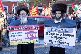 Pro-Palestine Demonstration with Greta Thunberg - Rome