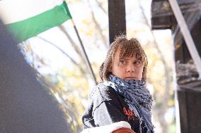 Pro-Palestine Demonstration with Greta Thunberg - Rome