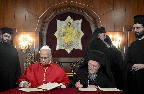 Pope Leo XIV With Patriarch of Constantinople Bartholomew I - Turkey