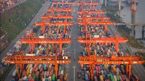 Guoyuan Port Container Terminal in Chongqing