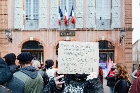 Protests against Jordan Bardella s visit in Moissac - France
