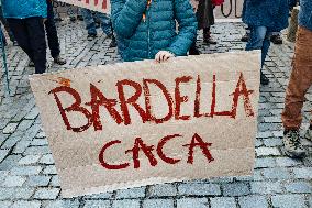 Protests against Jordan Bardella s visit in Moissac - France